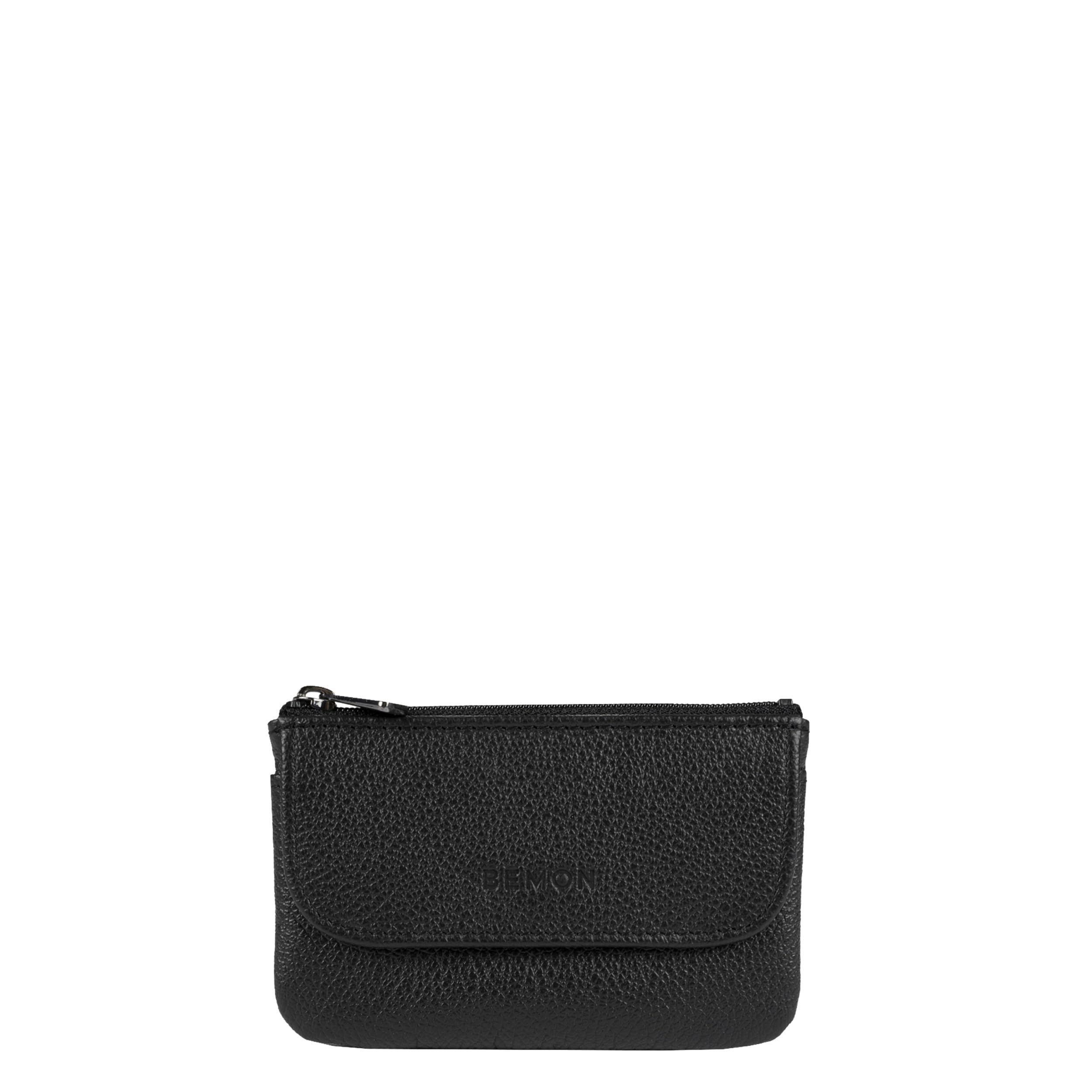 BEMON Porte Monnaie en Cuir Enzo, 11.5 x 7.5 x 1.5 cm, Protection RFID
