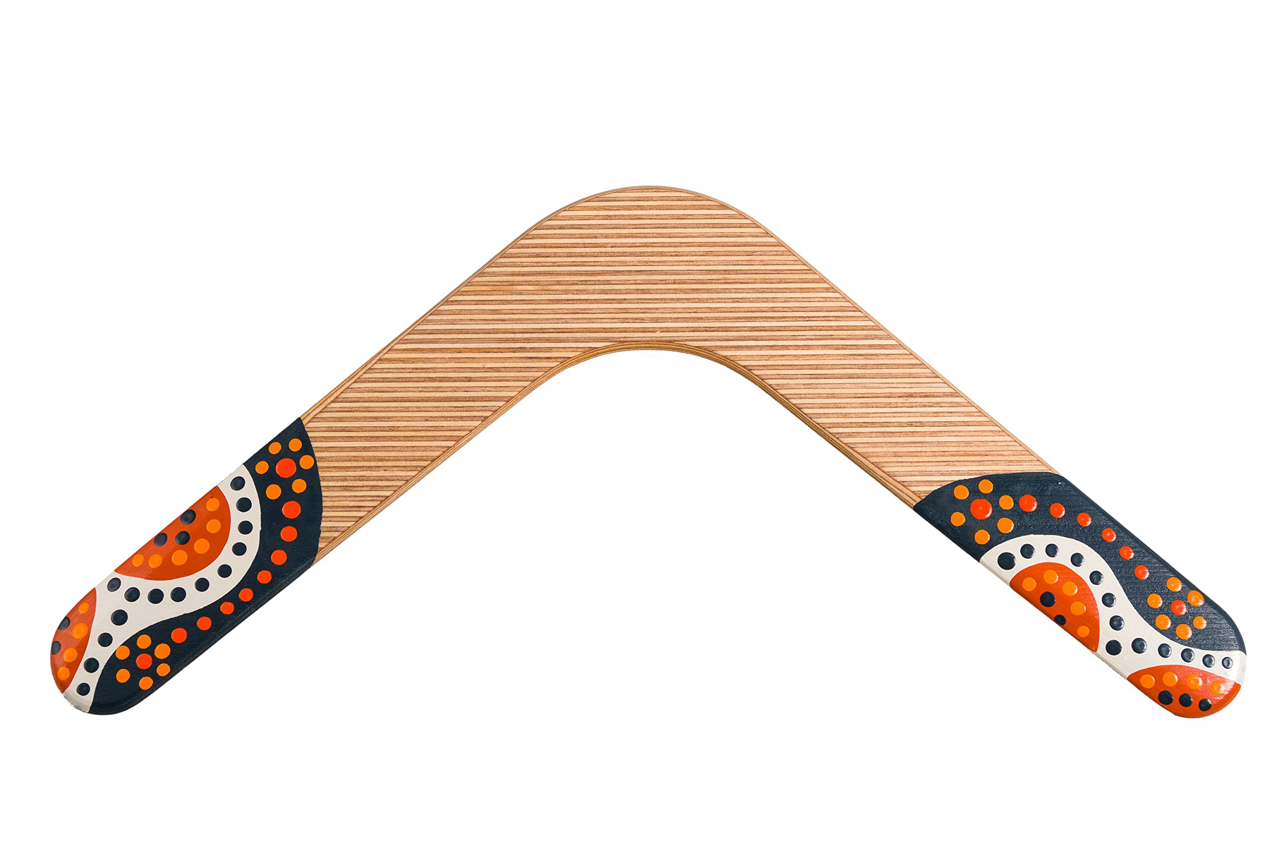 Boomerang en bois adulte pour des après-midi de lancer en plein air au parc ou à la plage