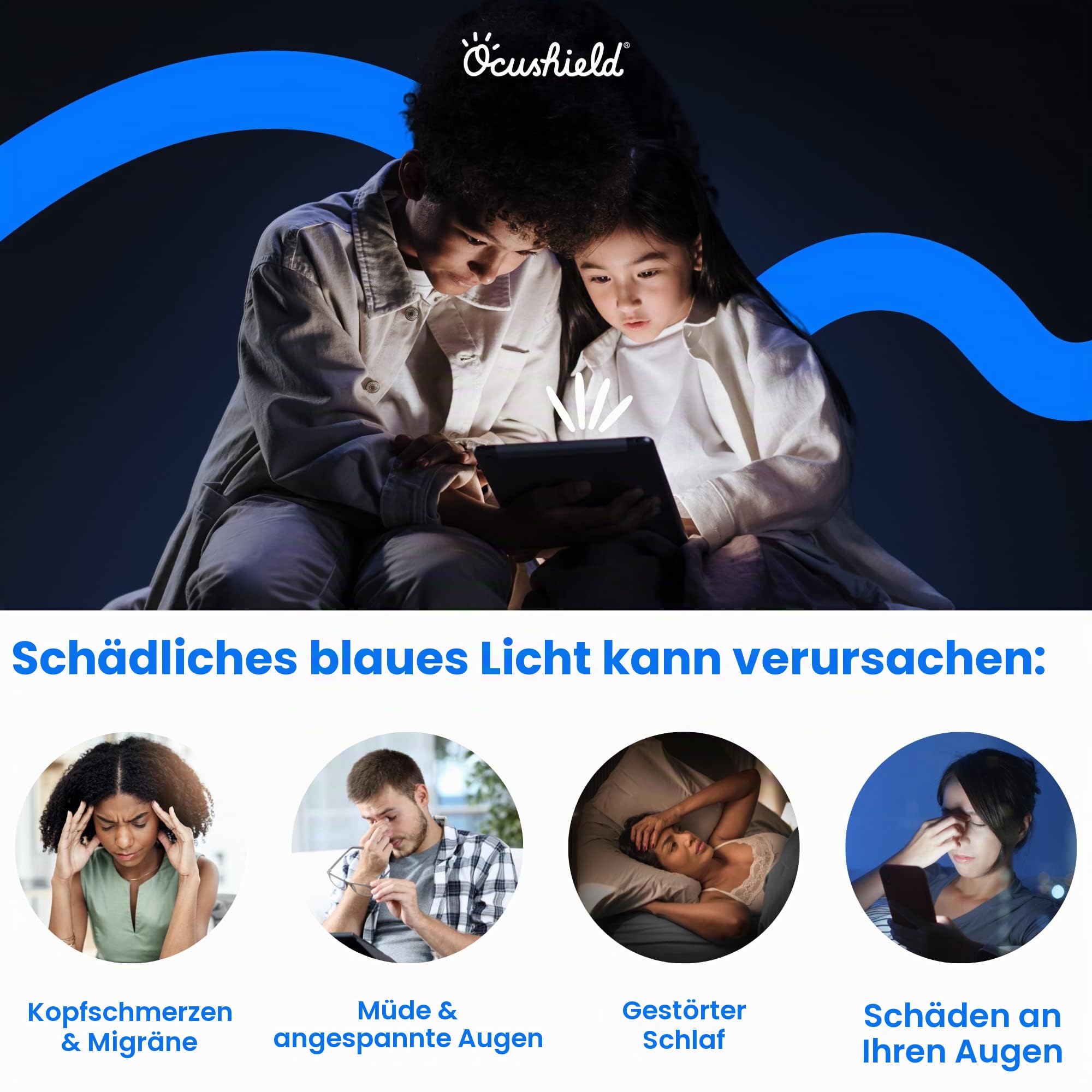 Ocushield Anti Blaulicht Schutz iPad Air 4./5. 10.9" & Pro 11"