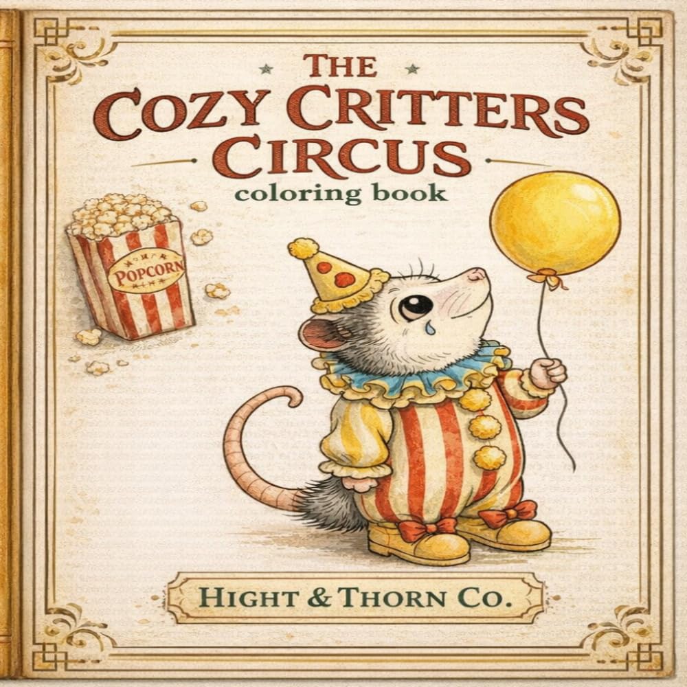 Cozy Critters Circus Coloring Book