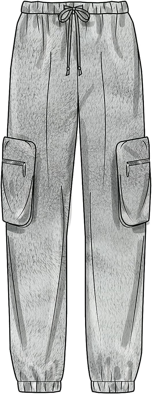 Simplicity SS9828A Unisex Half Zip Sweatshirt and Pull-on Track Pants Sewing Pattern Kit, Design Code S9828, Sizes XS-S-M-L-XL-XXL