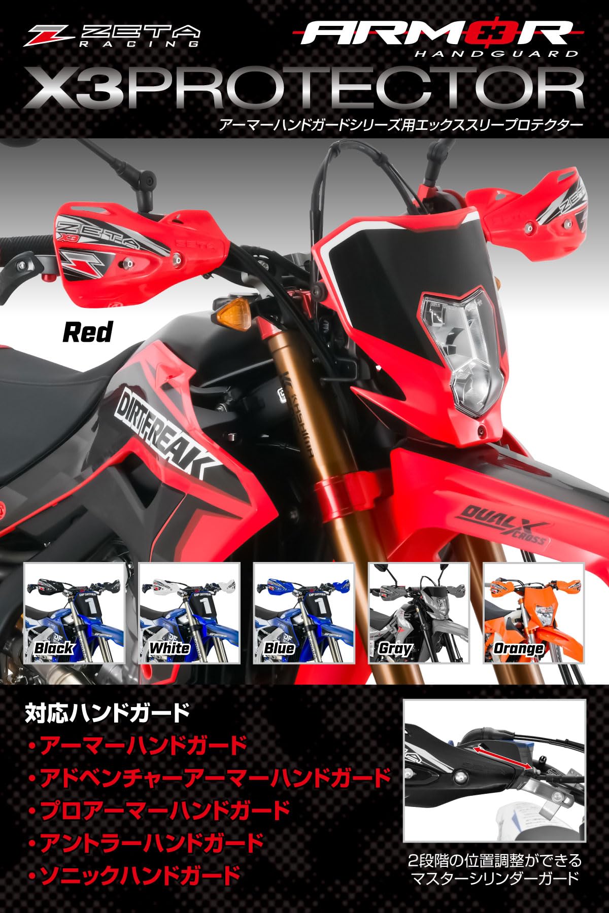 Amazon | ジータレーシング(ZETA RACING) アーマーハンドガード用 X3