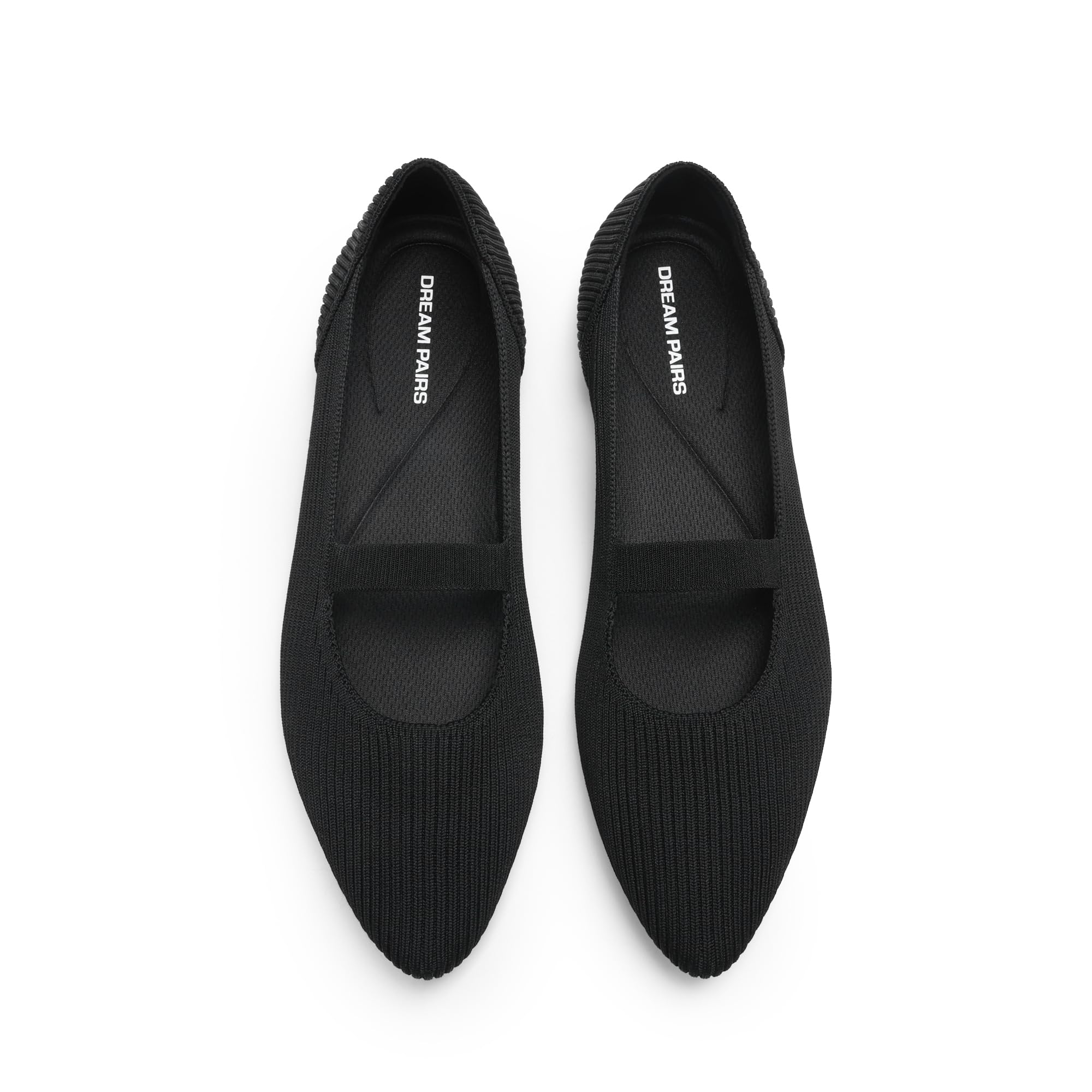 DREAM PAIRS Women's Pointed Toe Dressy Mary Jane Flats