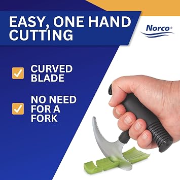 Big Grip T-Handle Rocker Knife Non-Slip Knife for One-Handed Cutting
