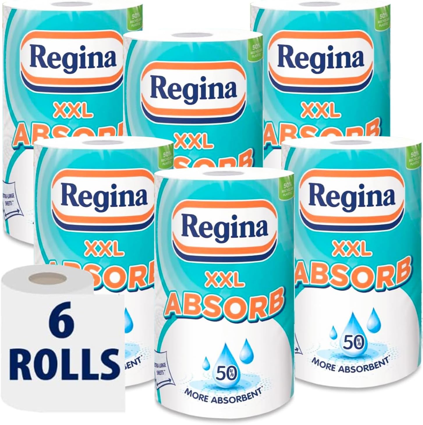 Regina XXL Absorb 2 Ply Kitchen Roll Extra Large & Super Absorbent