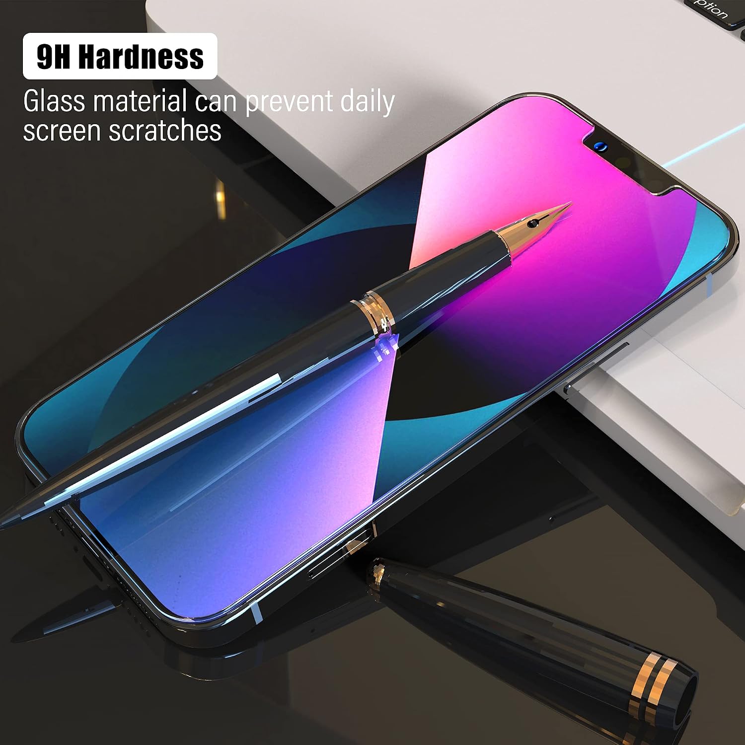 UniqueMe [2+3 Pack] Compatible for Google Pixel 6a 5G-6.1 Inch [2022] Screen Protector and Camera Lens Protector,Tempered Glass 9H Hardness, [Fingerprint Support][Alignment Tool]