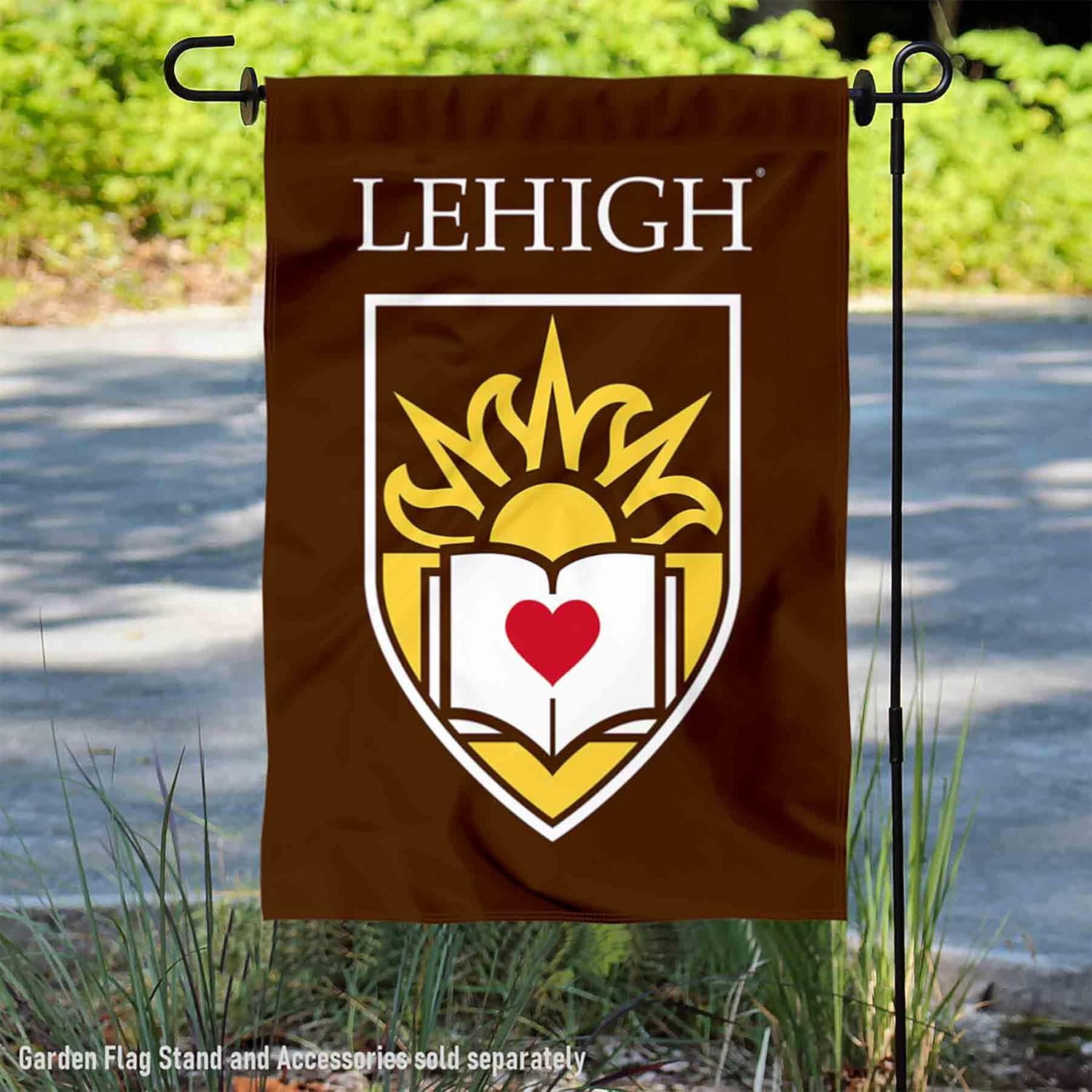 Lehigh Mountain Hawks Academic Crest Garden Flag - Image 2