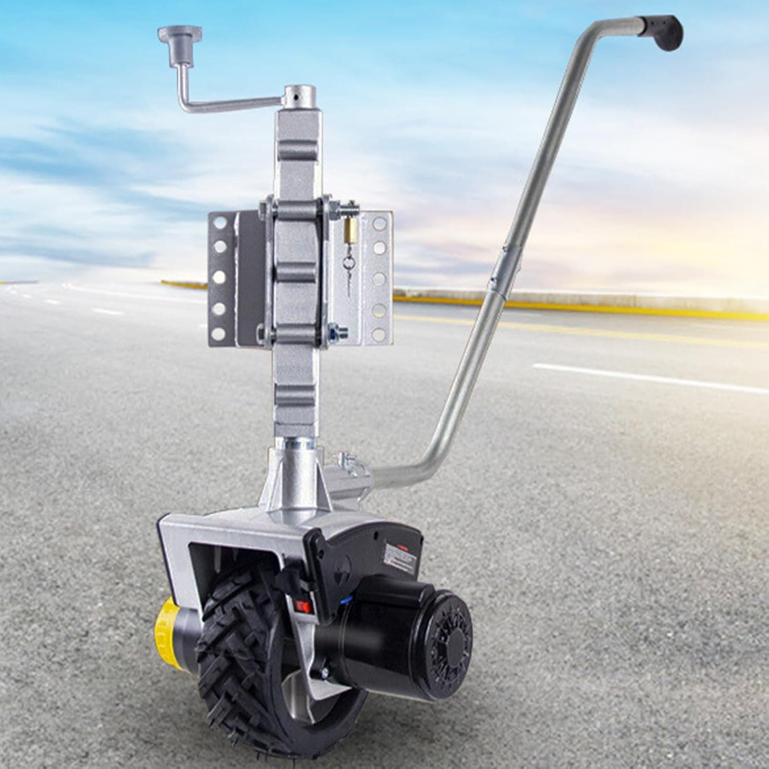 Motorized Wheel Trailer Mover,Electric Trailer Dolly Jack,12v/550w Trailer Mover,with Automatic Brake Mode,Gradability Within 7 Degree Electric Mobile Trailer Tool
