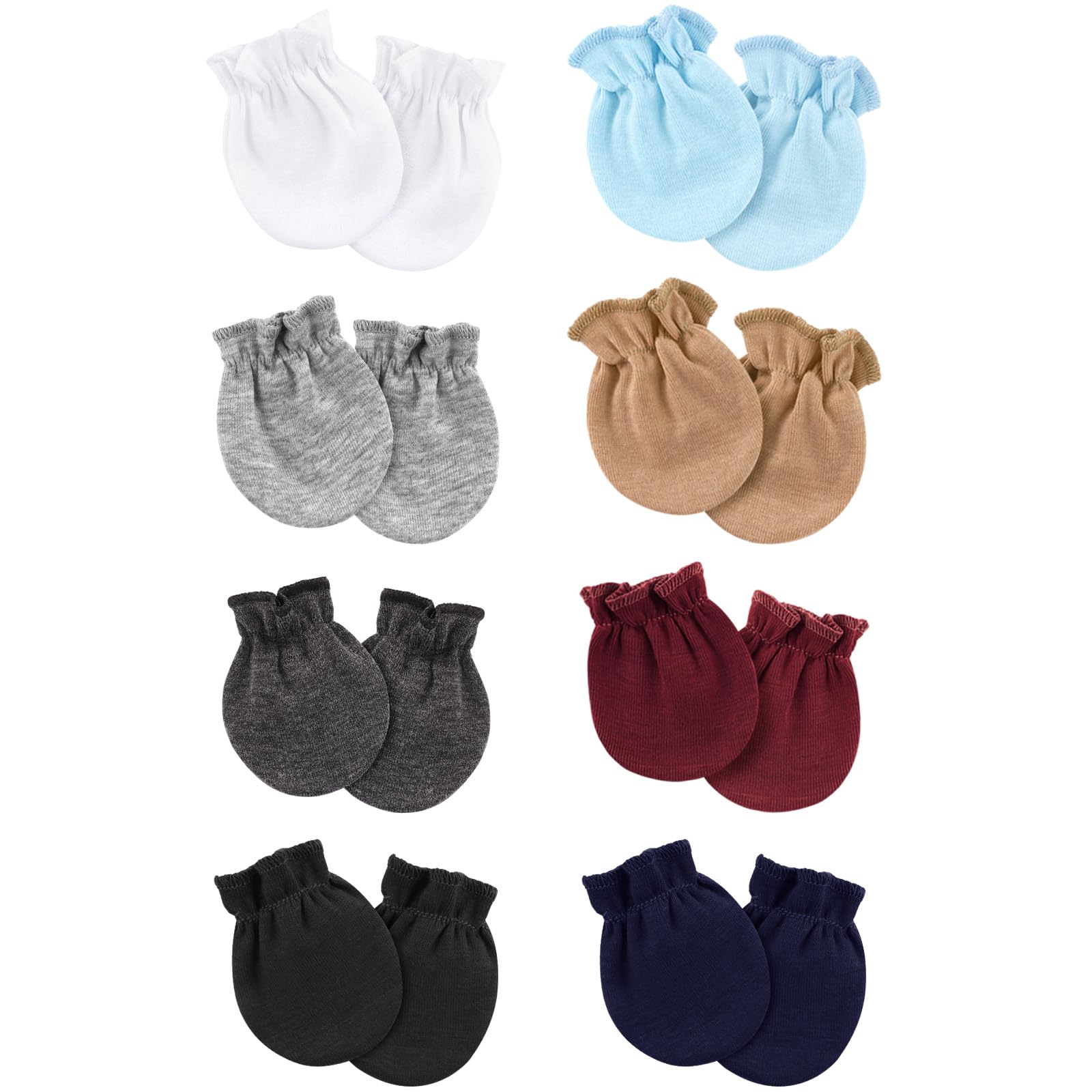 DRESHOW Newborn Baby Mittens Infant Gloves No Scratch Mittens Cotton Gloves for 0-6 Months