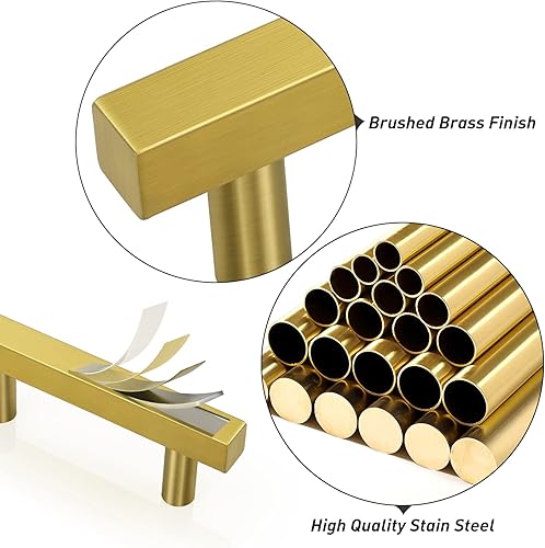 Miniatura 3 de J-16 Collection - Tiradores de cajón y gabinete, dorados