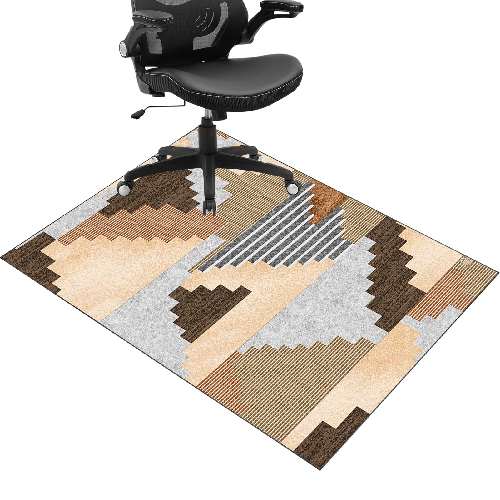 Floor Protector for Office Chair, Office Chair Mat for Carpeted Floor, Floor Mat, Gaming Chair Mat Non-Slip Protective, Carpet Protector for Low, Standard and Medium Pile Carpets 100 x 140 cm