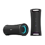 ULT Field 7 SRSULT70 Wireless Portable X-Balanced Speaker with Bluetooth Fast Pair, Multipoint Connection, and Expressive Lighting (Stereo Pair, Black) Bundle (2 Items)