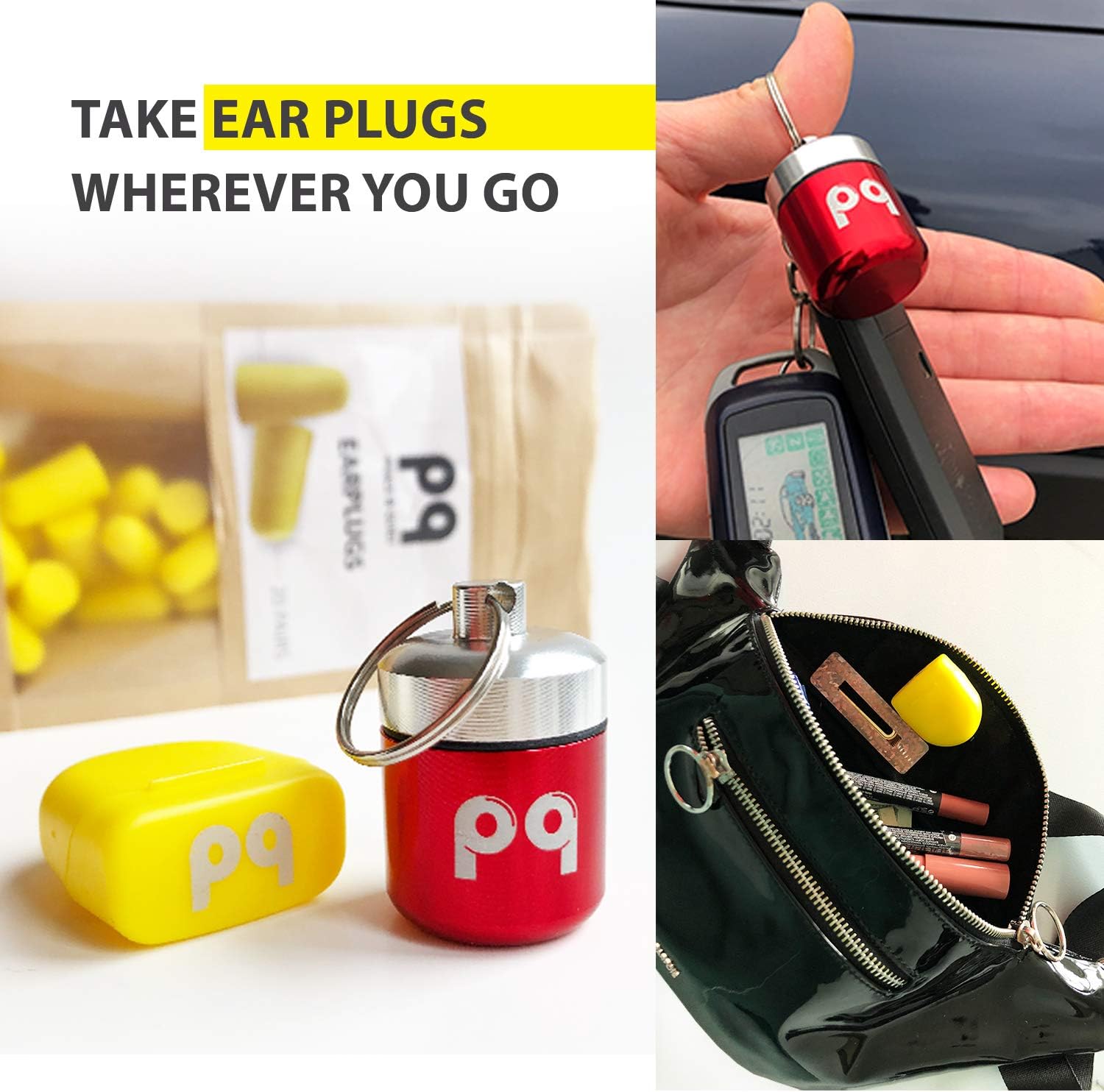 PQ Soft Foam Earplugs for Sleep - Ear Plugs for Sleeping Small Ear Canals - Small Earplugs for Women and Men & Earplugs for Sound Blocking Sleeping 32 dB - Ear Plugs for Sleeping Noise Cancelling