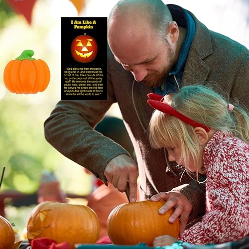 Miniatura 4 de Biblebanz 38 juegos de tarjetas de felicitación de bolsillo con diseño de calabaza con forma de calabaza con forma de calabaza alternativas de