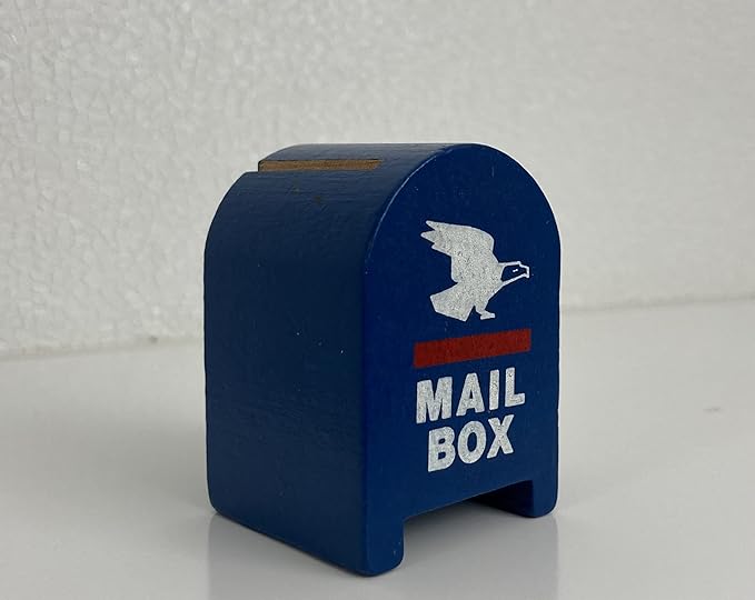 Postage Stamp Dispenser Mailbox Shaped Design (Solid
