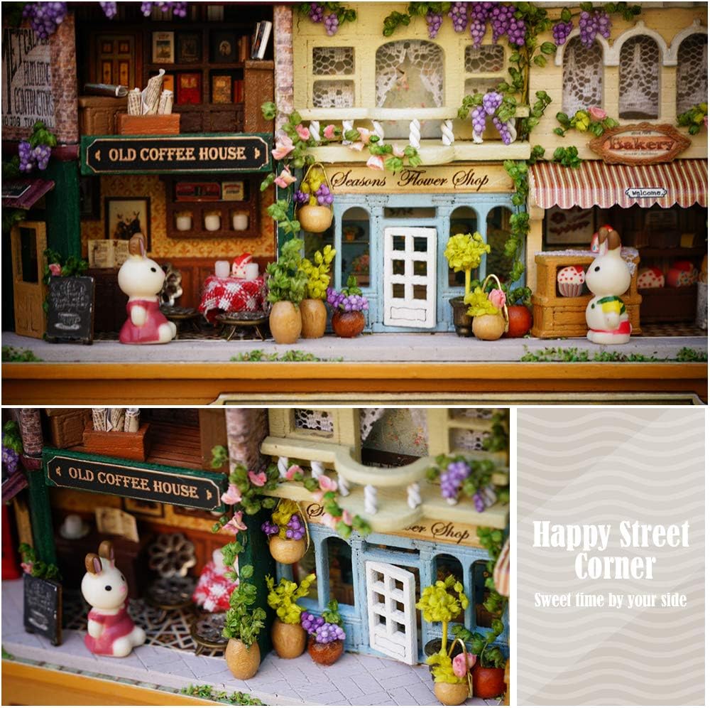Buy Cutebee Box Theatre Doll House Furniture Miniature 1 24 Diy Dollhouse Kit For Kids Happy Corner Online In Singapore B07p7pz5s5
