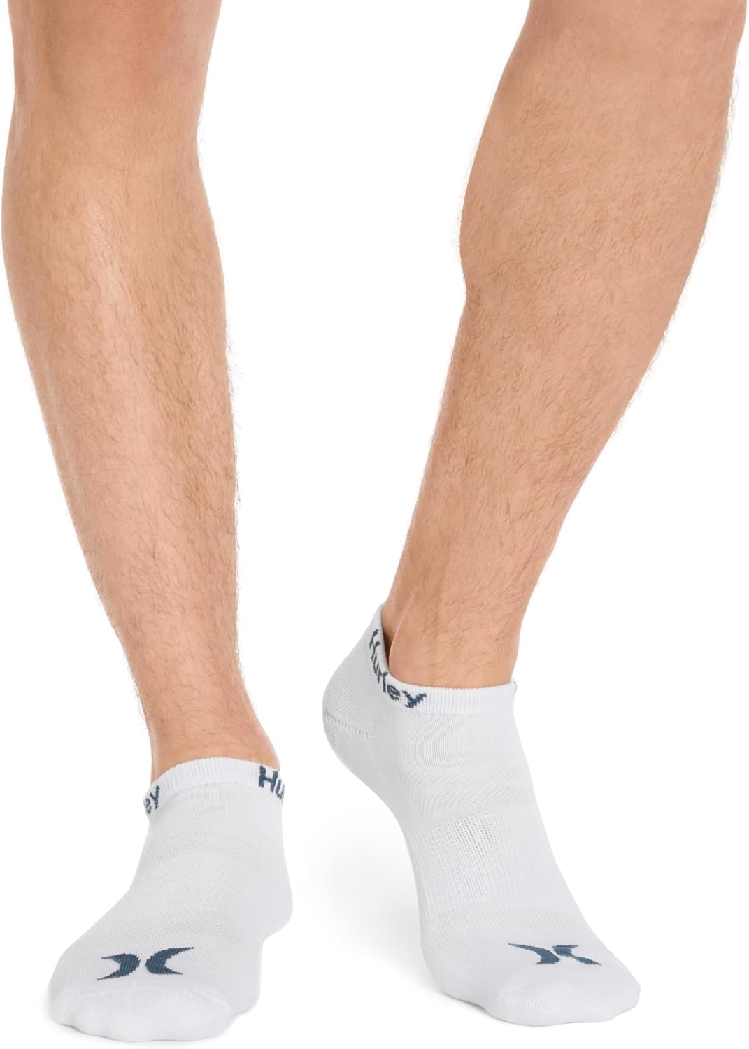 Hurley Mens 8 Pack Sport Cushioned Low Cut Socks - Image 2
