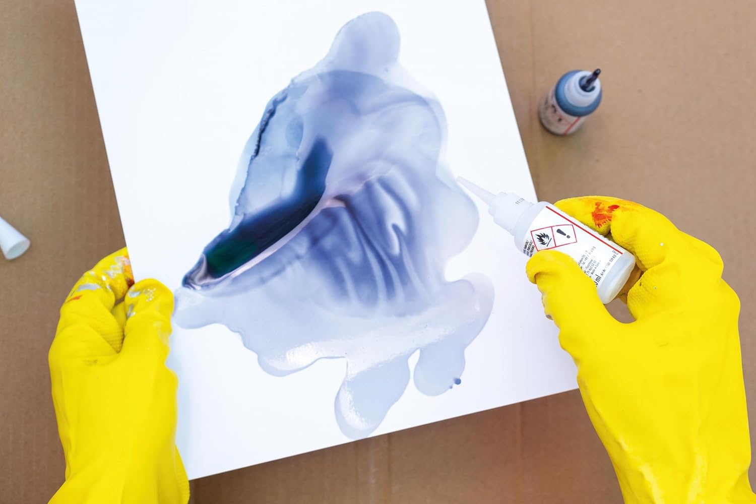 Marabu Alcohol Ink Neon & Metallic Bundle – 15 Bold Colors, Alcohol Inks for Resin, DIY Crafts & More