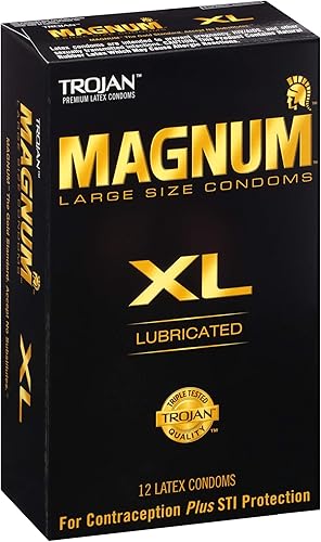 Miniatura 12 de Preservativos lubricados Trojan Magnum Xl., Magnum XL, 12 unidades, Negro, 1, 1