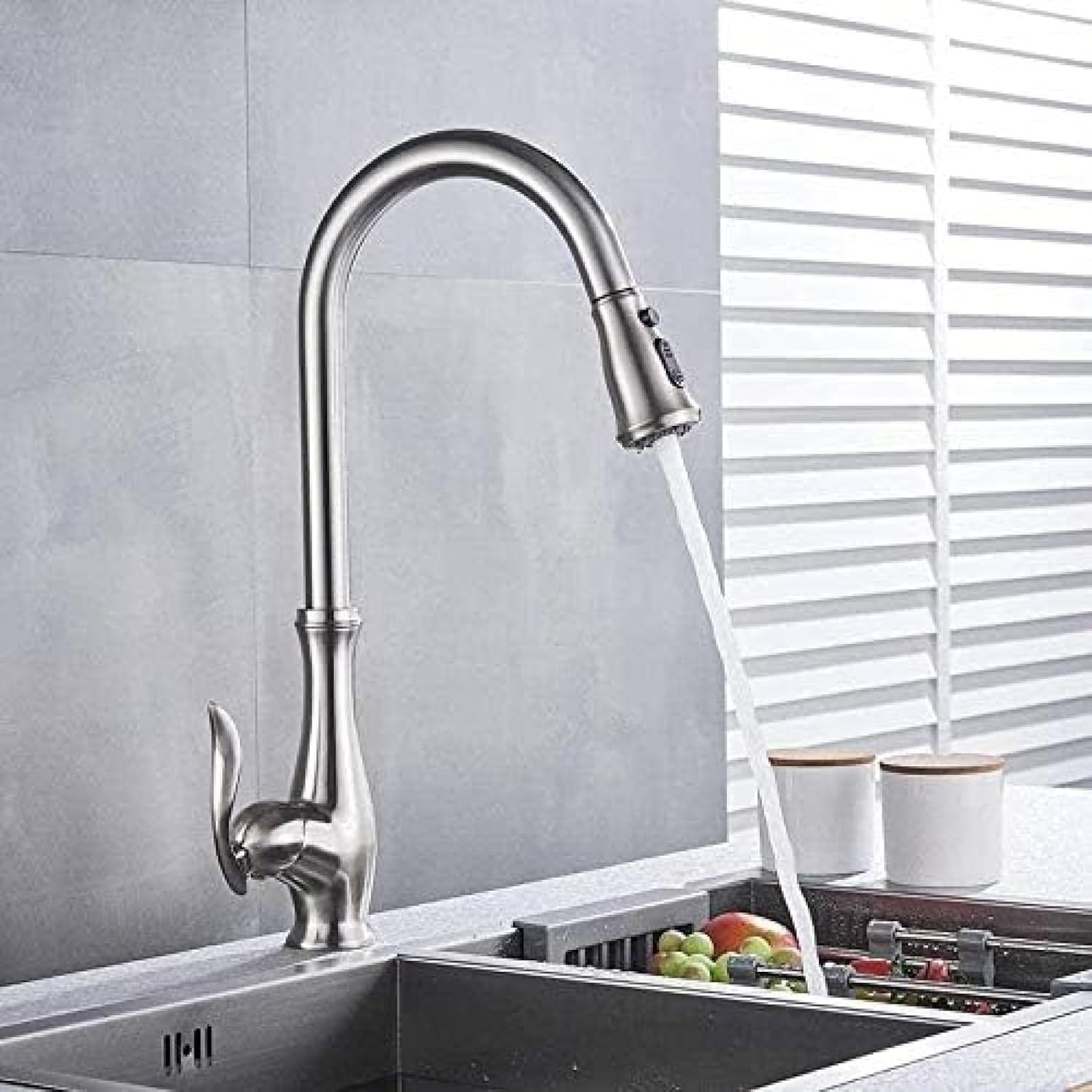 Faucet Kitchen Sink Faucet Swivel Pull Out Kitchen Faucet Sink Tap Deck Mounted Bathroom Crane Hot and Cold Water Mixer