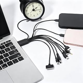 10 in 1 Universal Multi Chargers for All Devices, Universal Phone Chargers for All Phones, 10 in 1 USB Cable Multiple Charging Cable for Cell Phones, Earphones, Speakers