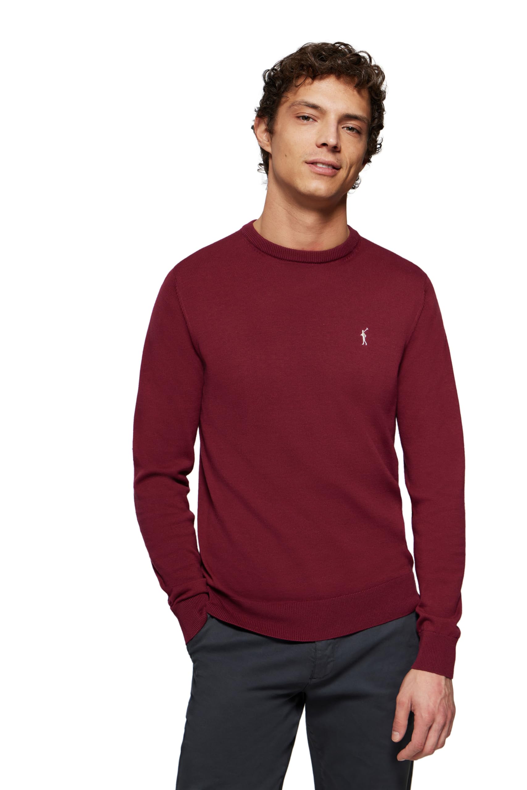 Polo Club Maglione Manica Lunga Uomo Maglioni Girocollo Crew Neck Pullover 100% Cotone