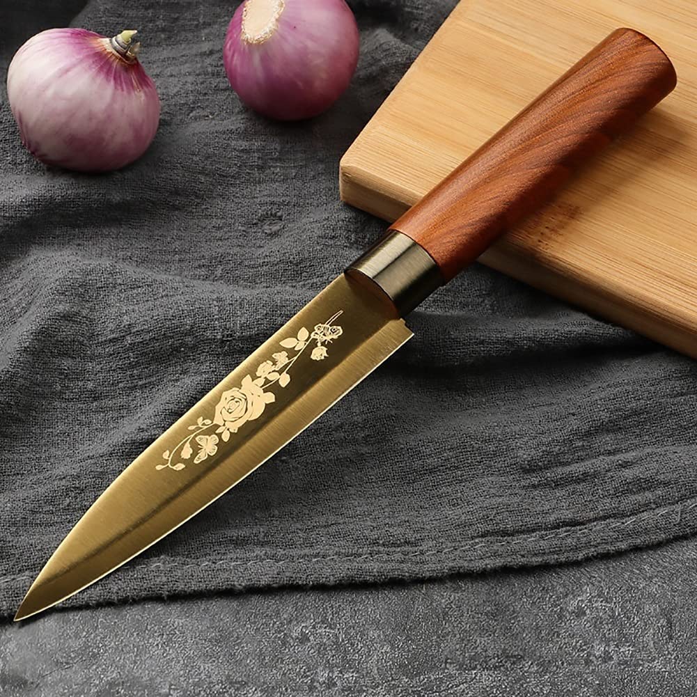 Amazon.com: Meat cleaver, Gilded Titanium Kitchen Knife Chef