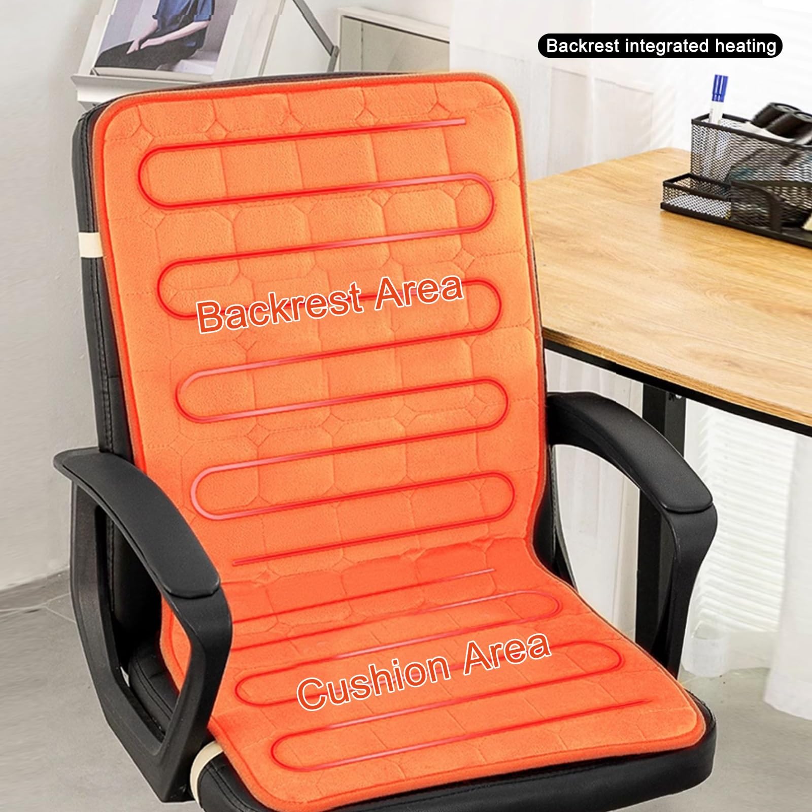 Cojin Silla Calefactores, Cojin Calefactor Silla Oficina, Cojín Antiescaras, Cojin Tumbona, Cojines Sillas Terraza(Brown,45 * 90cm(17.7 * 35.4in))