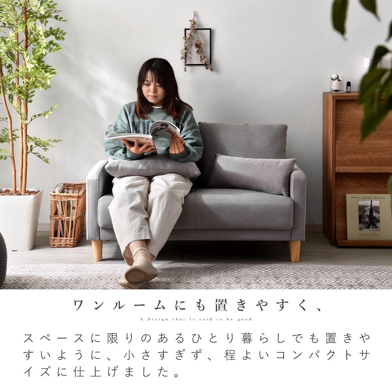 Amazon｜ワイエムワールド ソファー ソファ 2人掛け シンプル 