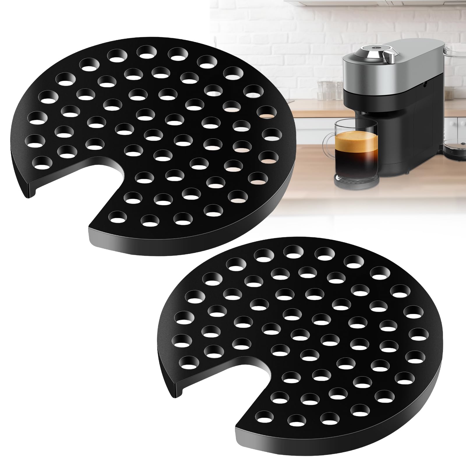 2 Pack MS-624913 Grid for Coffee Maker Compatible with Kru-ps Nespresso Vertuo Next N910 Expresso Grinder - Drip