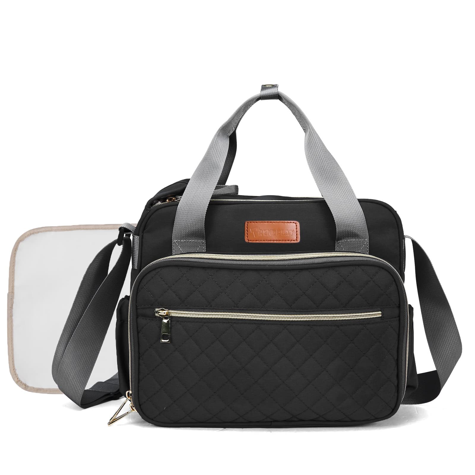 Small Diaper Bag Tote for Girls Baby Nappy Bag - Travel&Outdoor Stroller Organizer Cute Diaper Maternity Bag for Mom Daddy