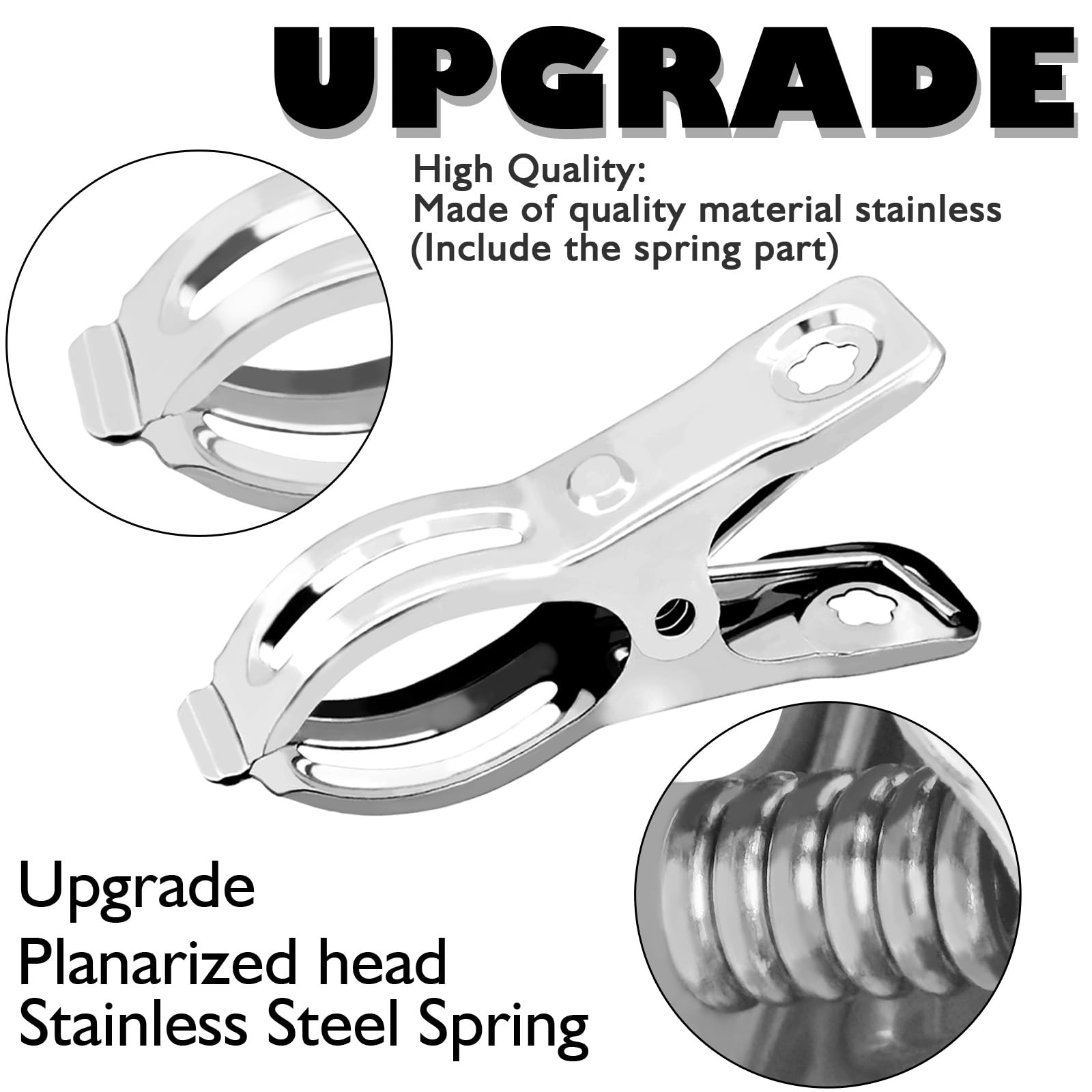 BESTEEL 240 clips de jardín mejorados, abrazaderas de invernadero, 100% acero inoxidable, clips Greenhuose resistentes para red, fuerte agarre para sujetar tela de sombra o cubierta de plantas en aros