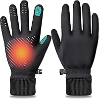 StayWarmandConnected Winter Thermal Gloves Men Women - Touchscreen Fingers, Water-Resistant for Running, Cycling, Hiking Cold Weather