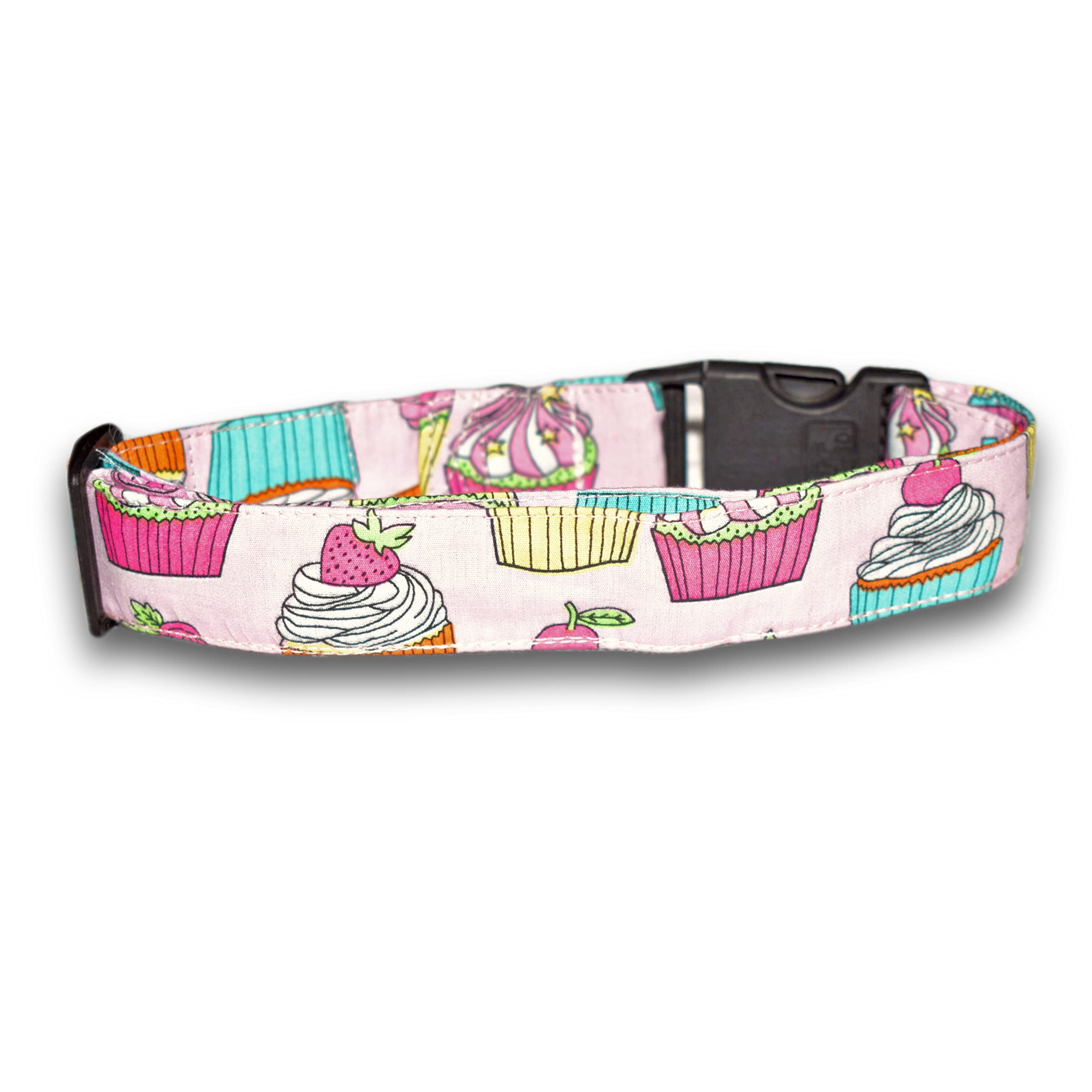 Pink Cupcake Design Collar for Big and Small Collar- Adjustable Dog Collar (M-L) (B09ZLVNGP2) Amazon Price History, Amazon Price Tracker