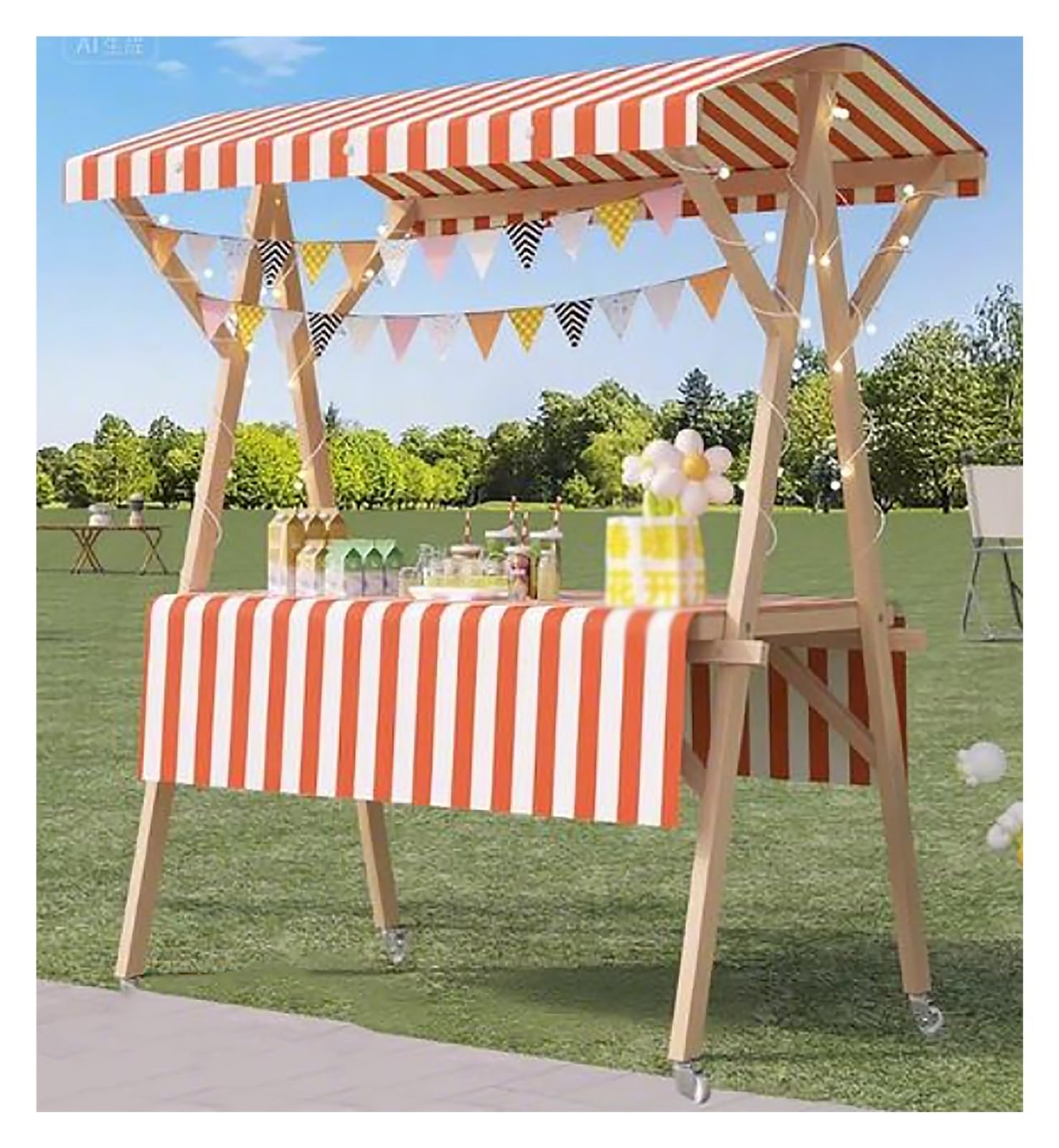 Kiosque de rue robuste avec présentoir portable de marché pour jouets