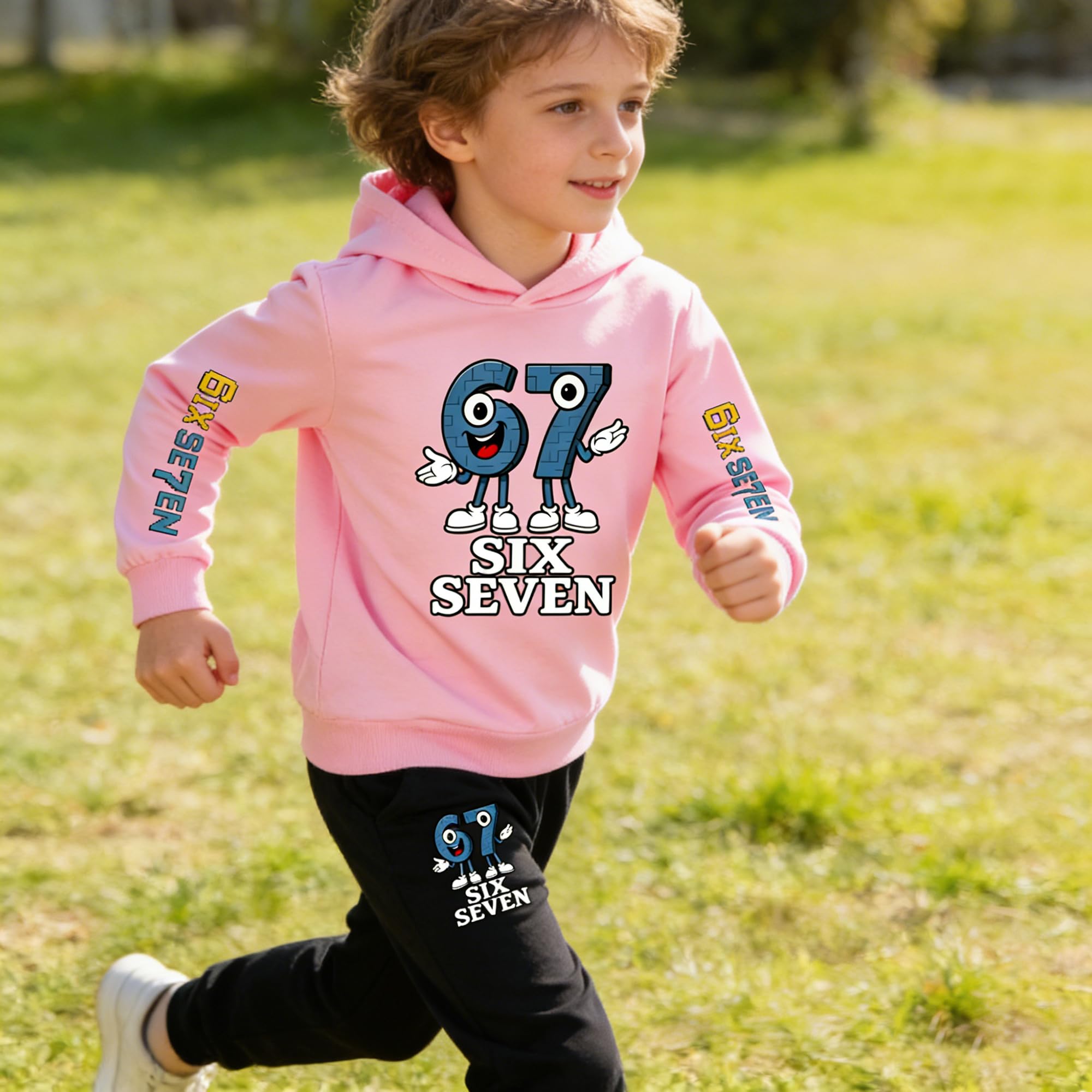 Costume à capuche pour enfant 67 Steal A Brainrot Sweat à capuche pour fille garçon Sweat à capuche mignon imprimé dessin animé Pull Sport Loisirs Sweat à capuche Cadeau