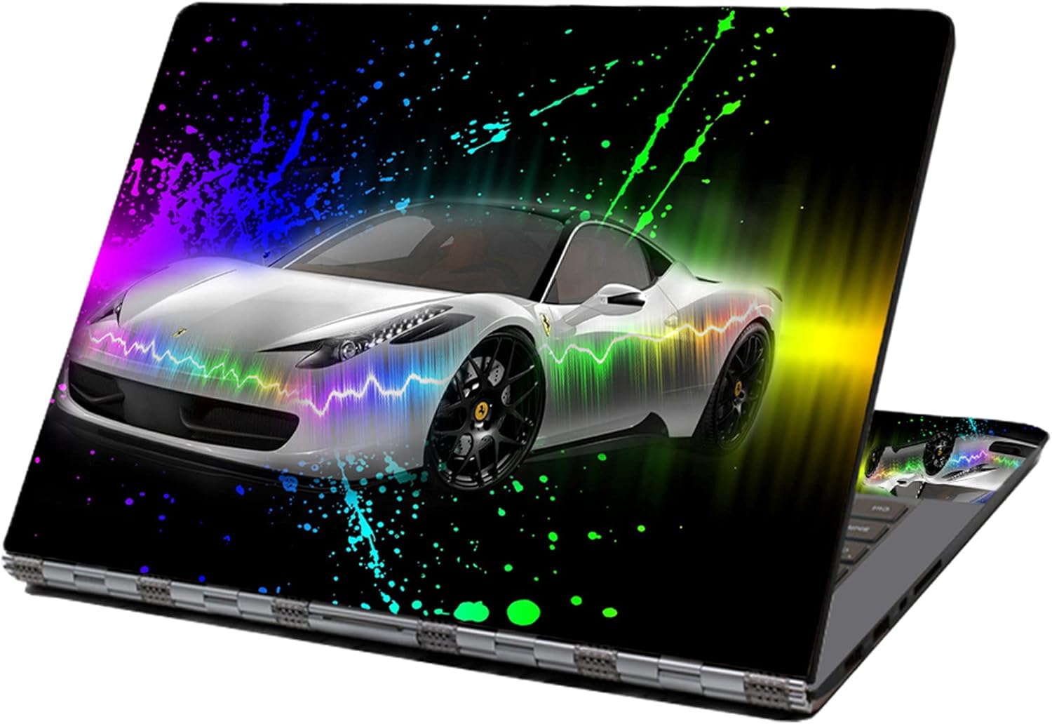 HAPPYLIVE SHOPPING Laptop Skin Sticker Decal,12 13 13.3 14 15 15.4 15.6 Protector Cover for Toshiba Hp Samsung Dell Apple Acer Leonovo Sony Asus Notebook (Left Right Brain) : Electronics