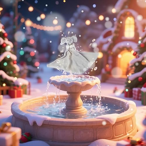 Miniatura 2 de Apricot Lamb Manta de seguridad de animales de peluche, elefante gris, manta de personaje para guardería, felpa de lujo para acurrucarse (elefante