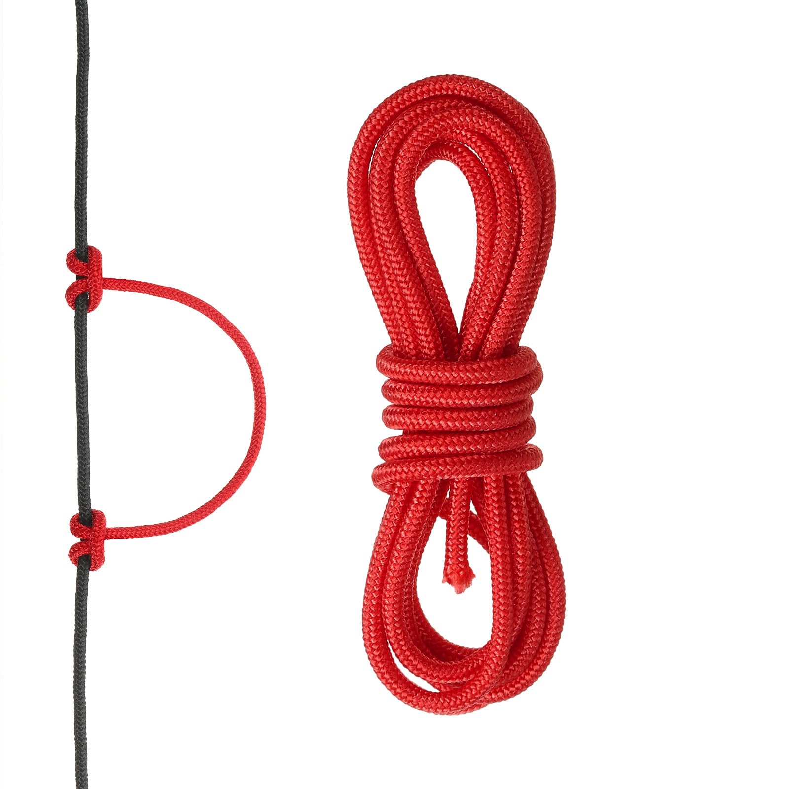 sourcing map 10 Feet Archery D Loop Rope String Nocking Loop Rope Serving Thread Release Material for Compound Archery Bowstring(Red)