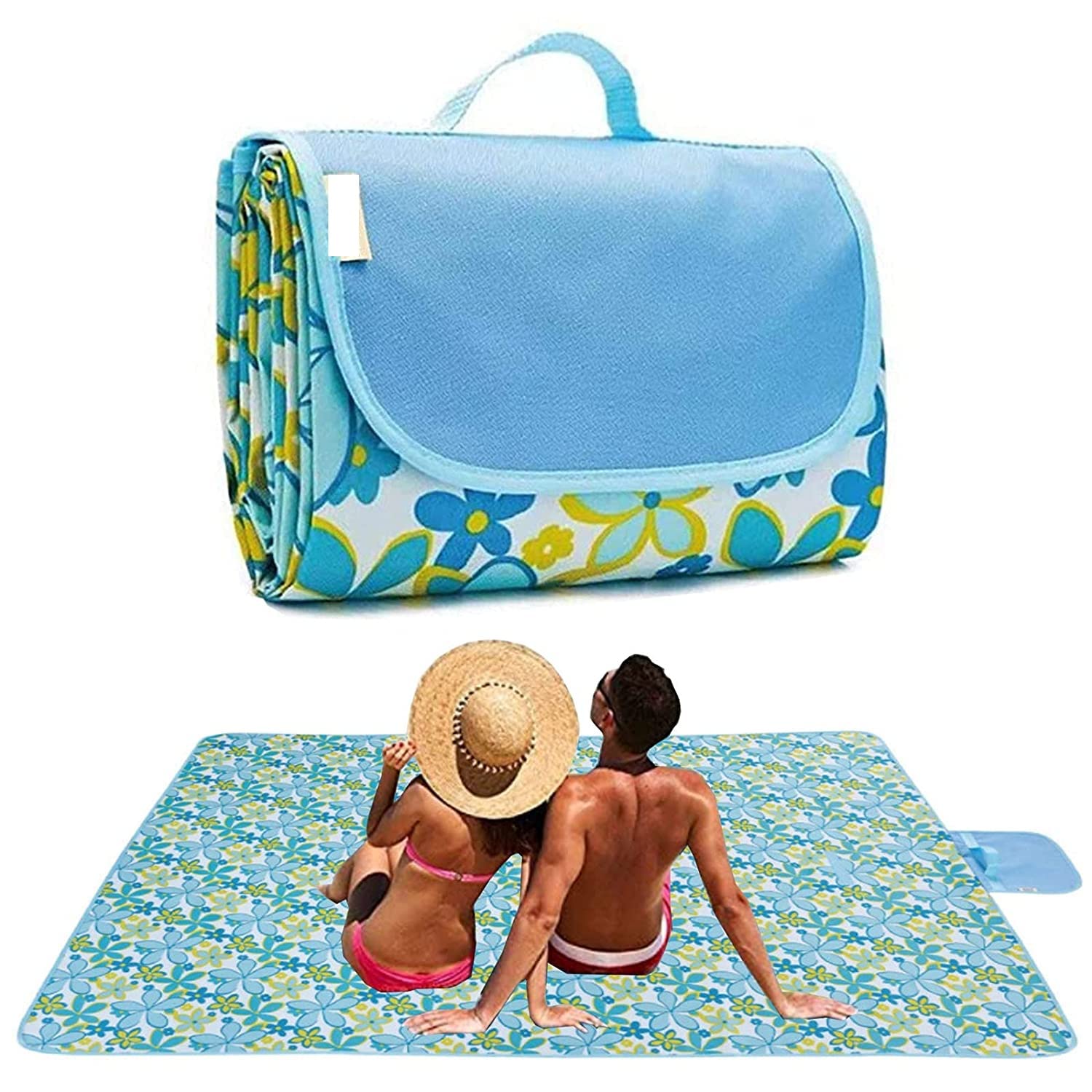 SVK DREAM Foldable and Portable Outdoor Picnic Mat (Multicolor, 150 X 180 cm, 925 Gms)