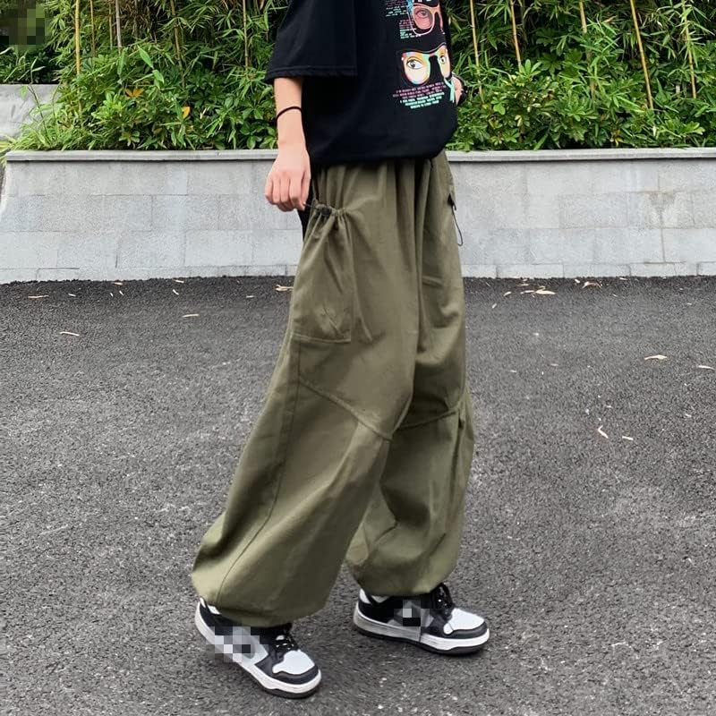 Gothic Harajuku Cargo Pants Y2K Women Wide Leg Joggers Hippie Streetwear Loose Baggy Trousers - Image 2
