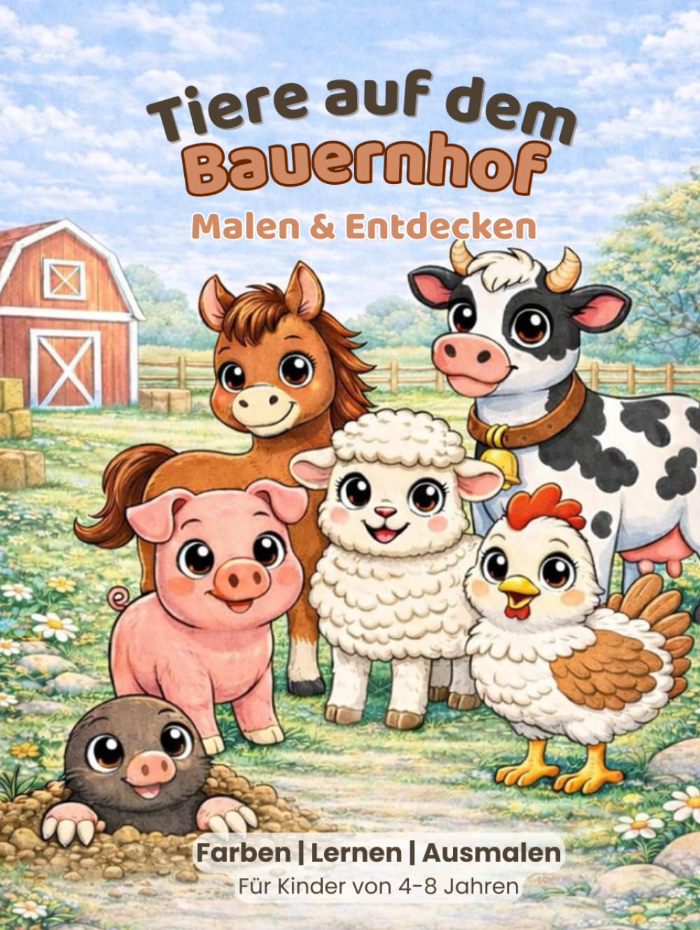 Tiere auf dem Bauernhof: Malen & Entdecken