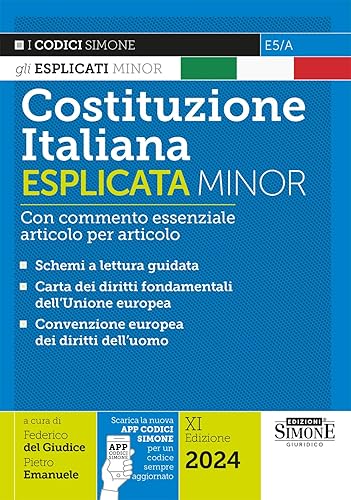 Costituzione Italiana Esplicata Minor - Con commento essenziale articolo per articolo