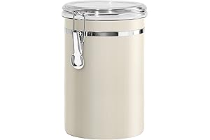 Oggi Stainless Steel Airtight Canisters with Clear Top