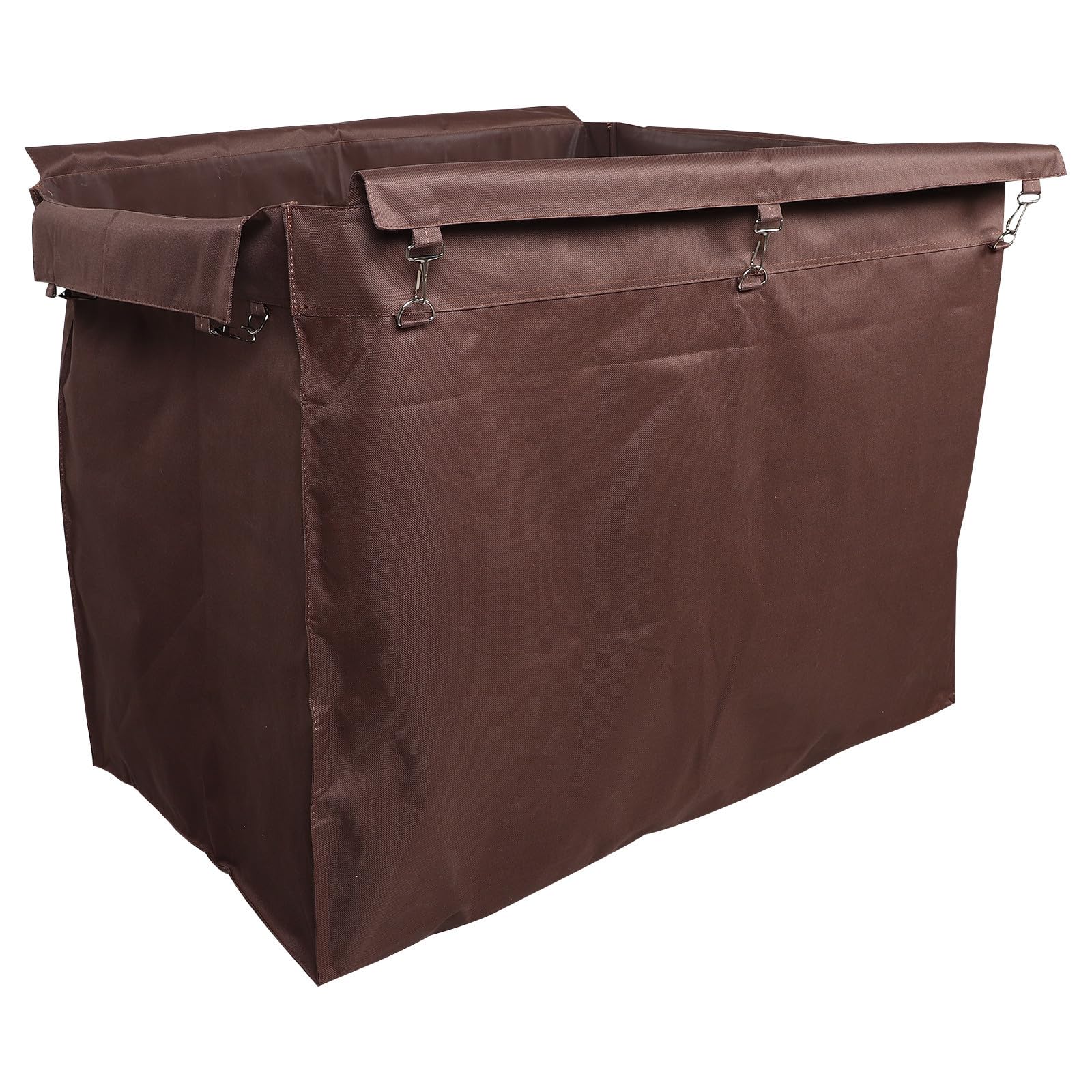 ibasenice Bolsa Café Carrito Lavandería para Interior de Oxford Color de 12l Ganchos Metálicos, Rectangular, Extraíble y Fácil de Limpiar en Uso Hotel y Hogar