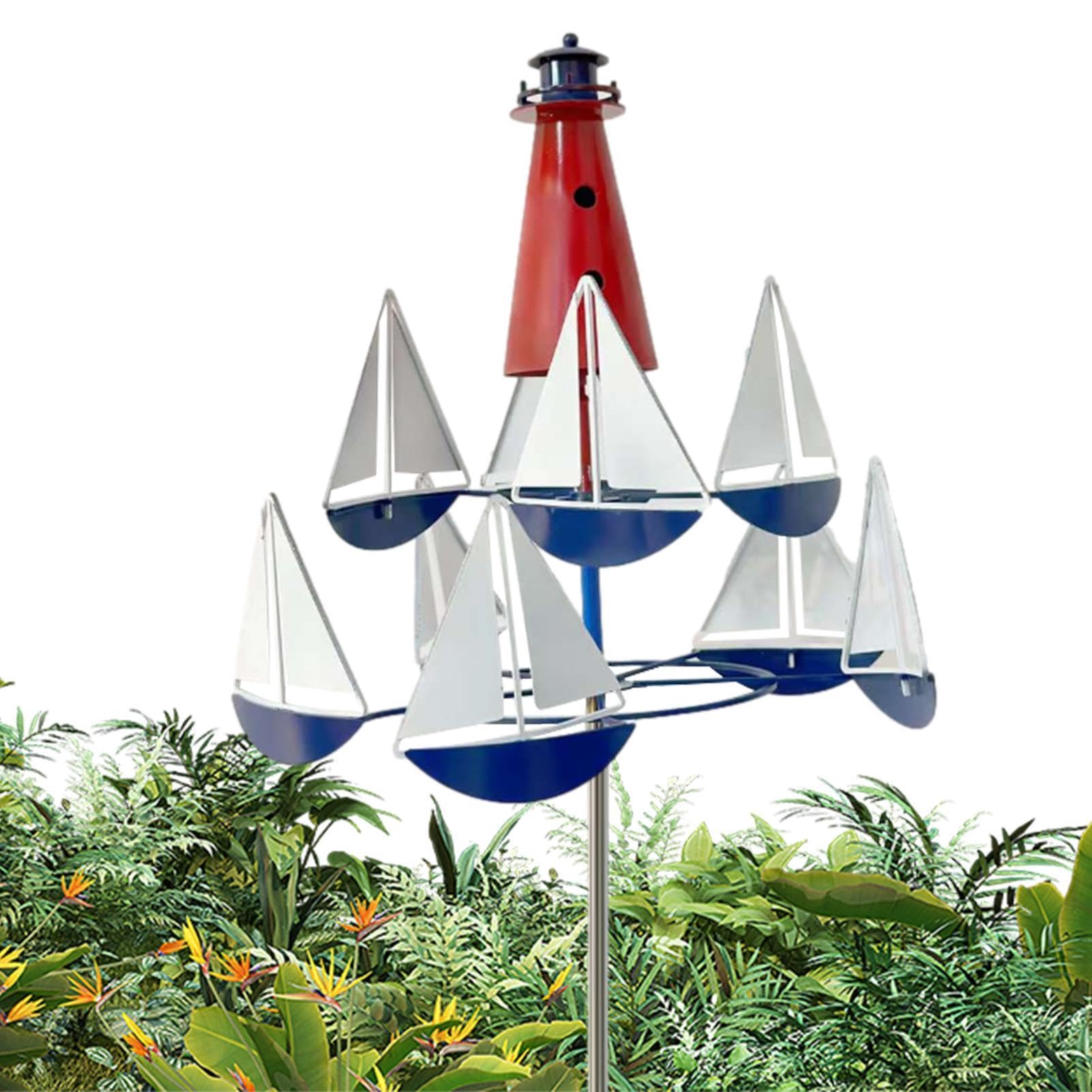 Moulin en forme de voile décoration de jardin facile à installer