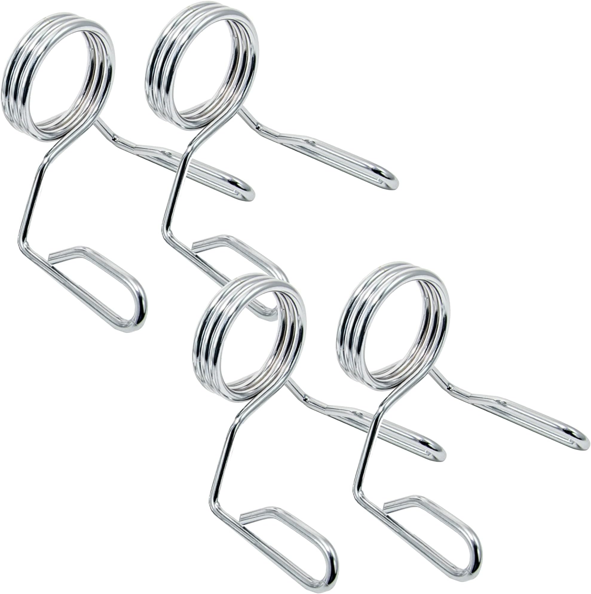 Barbell Spring Collar Weightlifting Accessory Olympic 2" Weight Bar Clips 2-Inch Locking Plate Jaw for Dumbbells Squats Bench Press Sold in Pairs (2 Pairs)