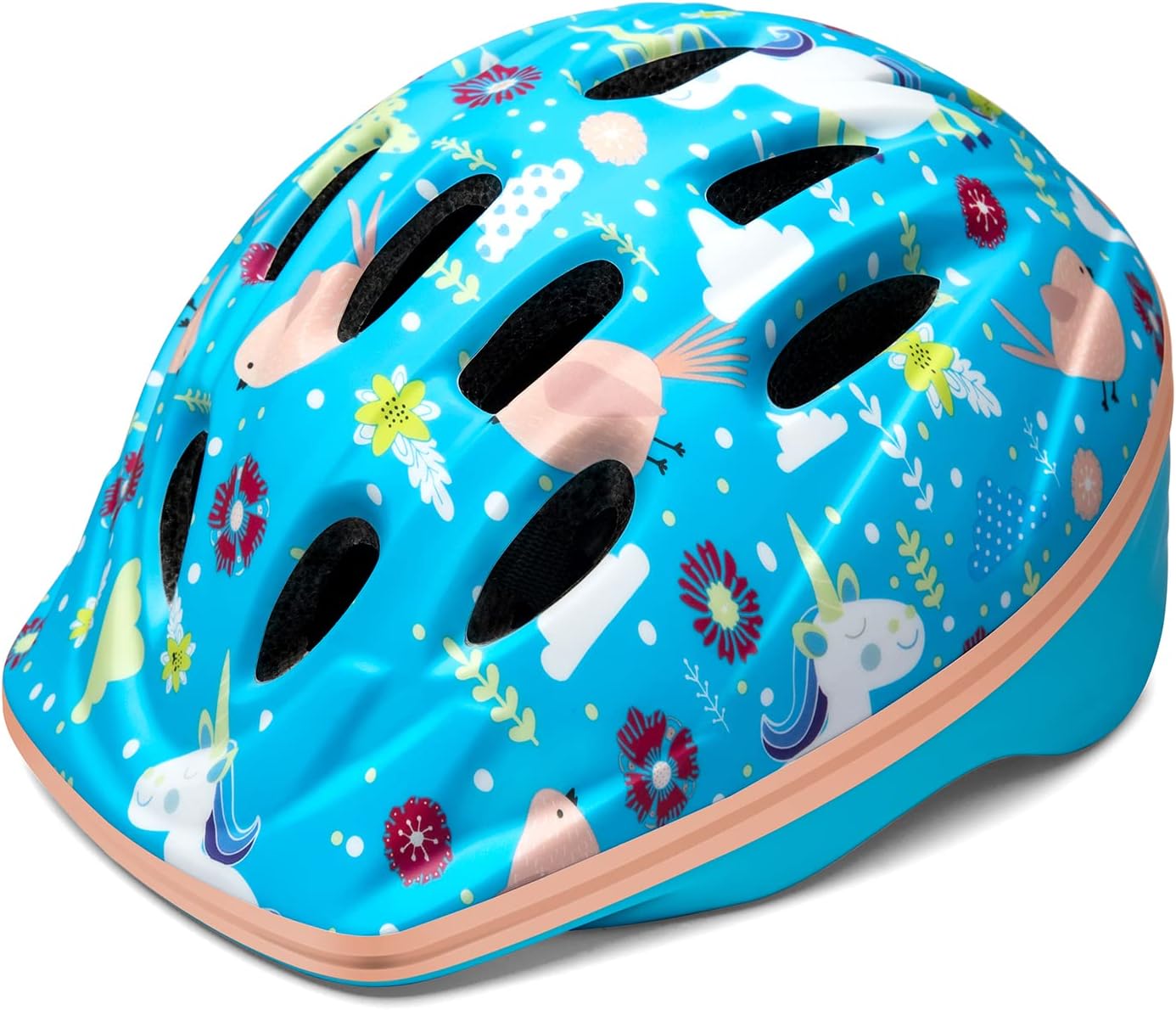 OutdoorMaster Kids Bike Helmet - from Toddler to Youth Sizes - Adjustable Safety Unicorn Helmet for Children (Age 3-15), 14 Vents for Multi-Sport : Sports & Outdoors