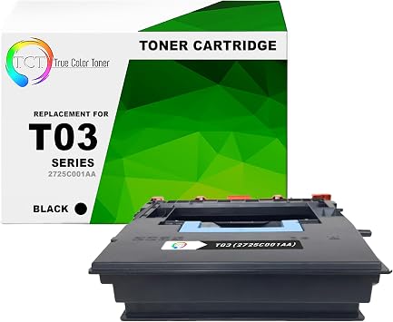 TCT T03 Toner Cartridge - Compatible Replacement for Canon T03 2725C001AA Black Works with Canon imageCLASS X LBP1861 imageRUNNER Advance 525/615/715 DX 527/617/717 Printers 51,500 Pages