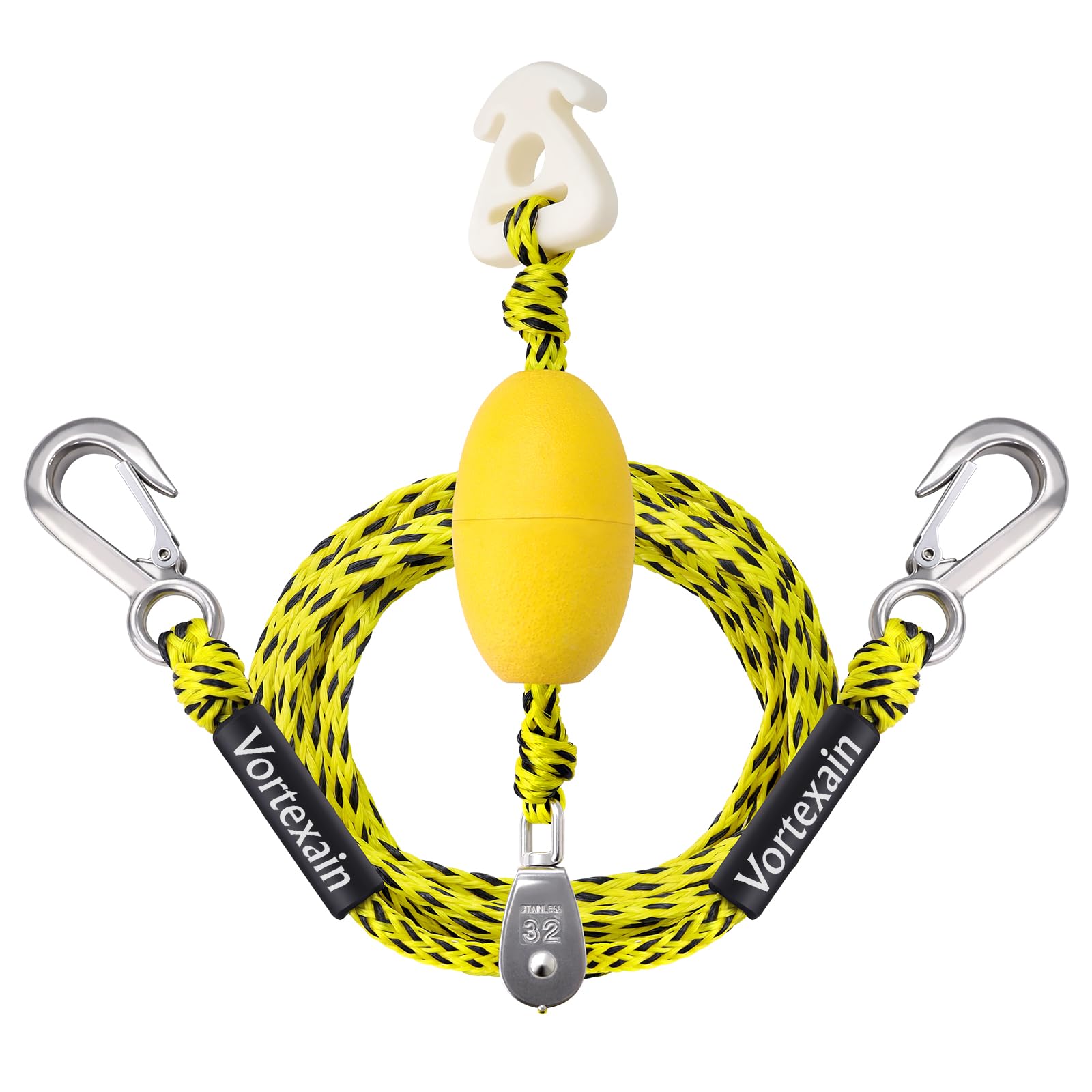 Boat Tow Rope with Stainless Steel, Ropes for Towable Tubes Jet Ski Accessories